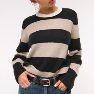 A&F Madeline Striped Crew Sweater